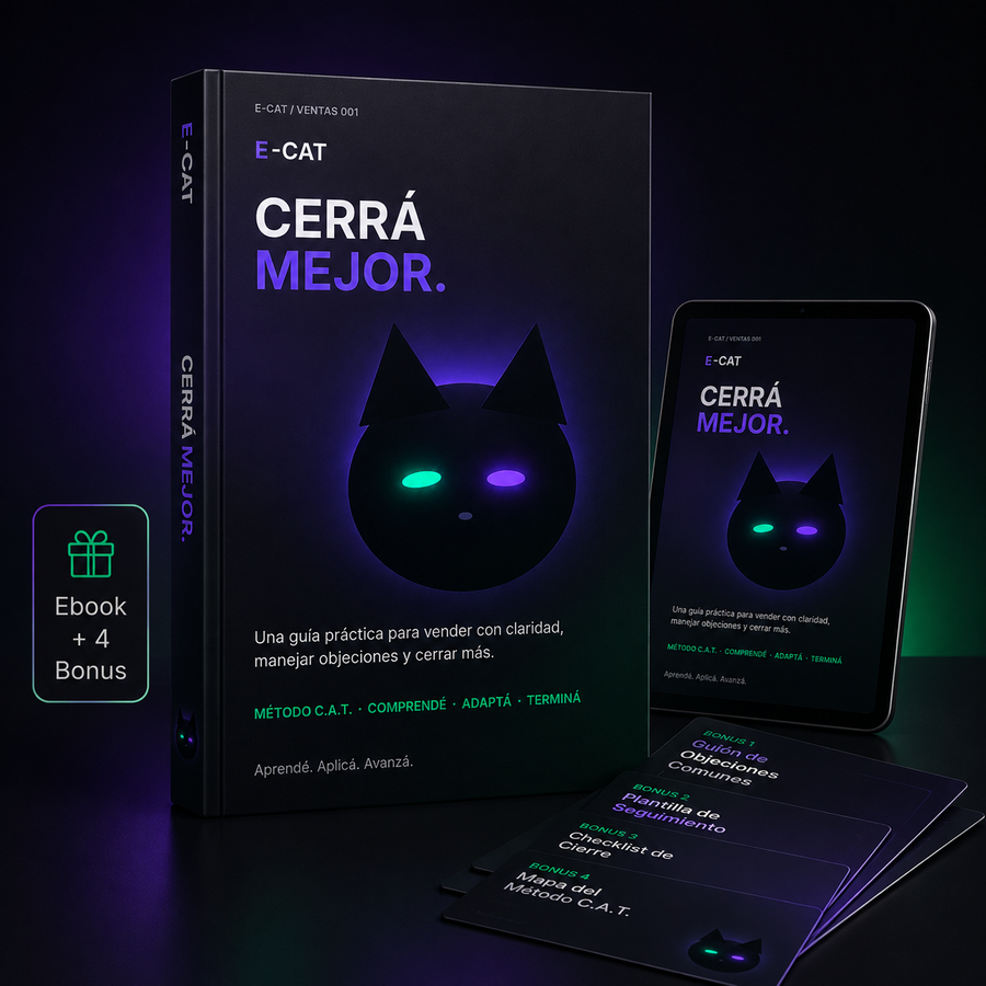 CERRÁ MEJOR. — Ebook + Kit Práctico de Ventas